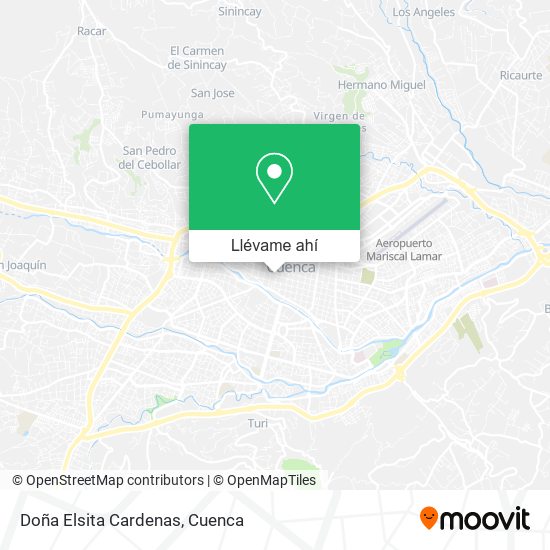 Mapa de Doña Elsita Cardenas