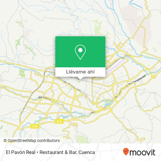 Mapa de El Pavón Real • Restaurant & Bar