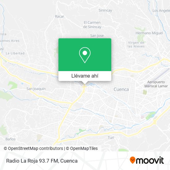 Mapa de Radio La Roja 93.7 FM