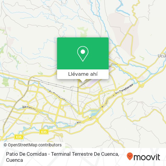 Mapa de Patio De Comidas - Terminal Terrestre De Cuenca