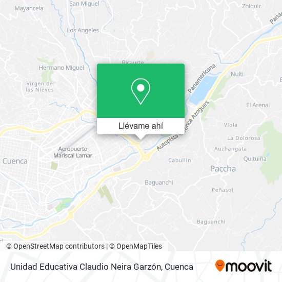 Mapa de Unidad Educativa Claudio Neira Garzón