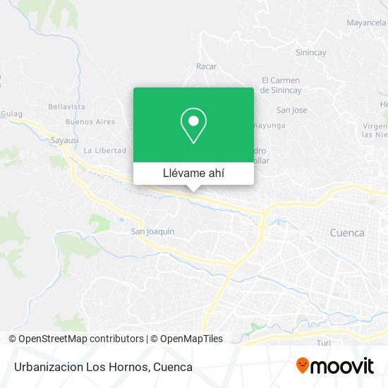 Mapa de Urbanizacion Los Hornos