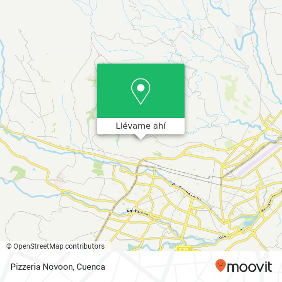 Mapa de Pizzeria Novoon