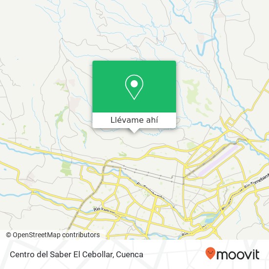 Mapa de Centro del Saber El Cebollar