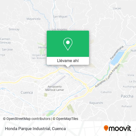 Mapa de Honda Parque Industrial