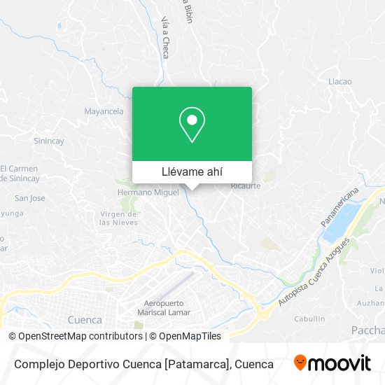 Mapa de Complejo Deportivo Cuenca [Patamarca]