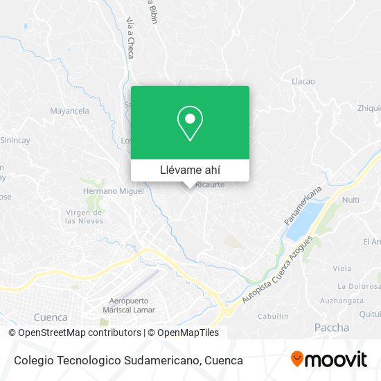 Mapa de Colegio Tecnologico Sudamericano