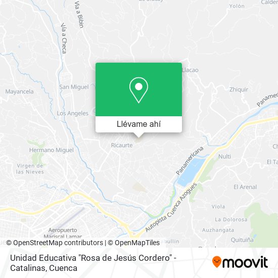 Mapa de Unidad Educativa "Rosa de Jesús Cordero" - Catalinas
