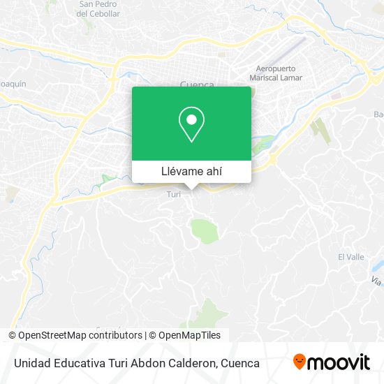 Mapa de Unidad Educativa Turi Abdon Calderon