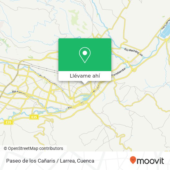 Mapa de Paseo de los Cañaris / Larrea