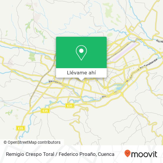 Mapa de Remigio Crespo Toral / Federico Proaño