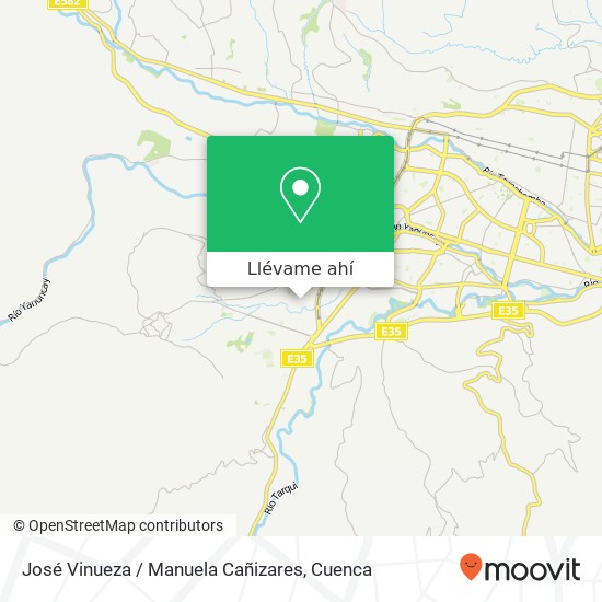 Mapa de José Vinueza / Manuela Cañizares