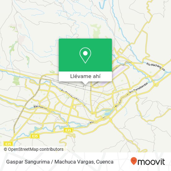 Mapa de Gaspar Sangurima / Machuca Vargas