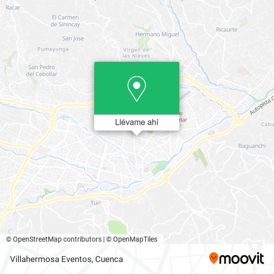 Mapa de Villahermosa Eventos