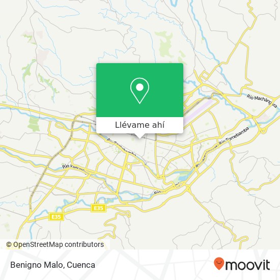 Mapa de Benigno Malo