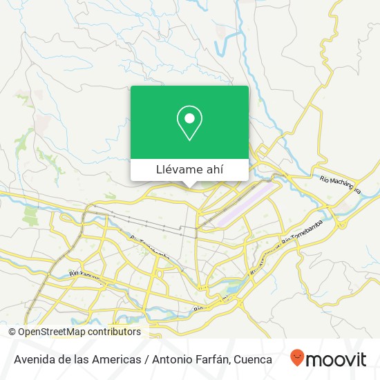 Mapa de Avenida de las Americas / Antonio Farfán