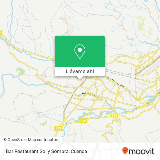 Mapa de Bar Restaurant Sol y Sombra