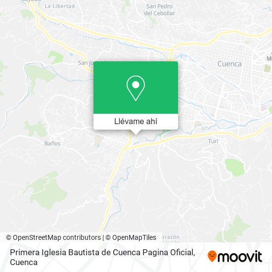 Mapa de Primera Iglesia Bautista de Cuenca Pagina Oficial