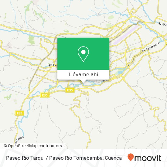 Mapa de Paseo Rio Tarqui / Paseo Rio Tomebamba