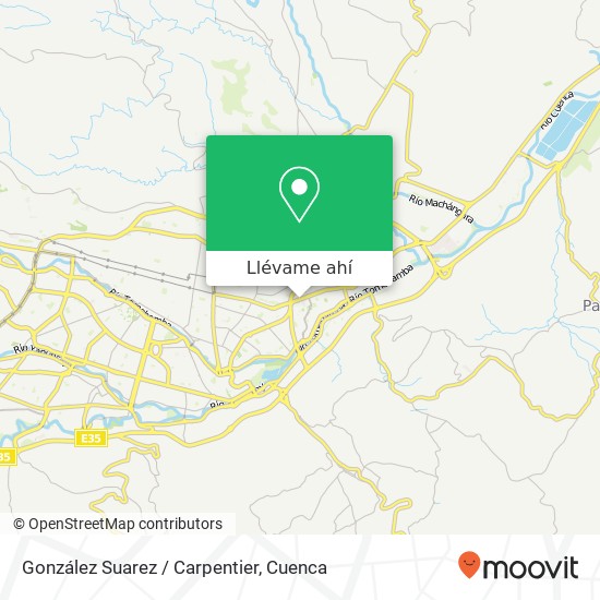 Mapa de González Suarez / Carpentier