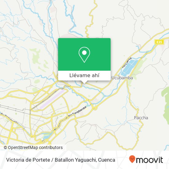 Mapa de Victoria de Portete / Batallon Yaguachi