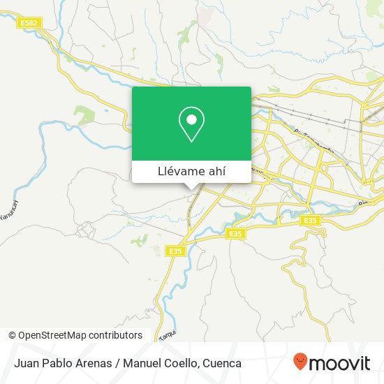 Mapa de Juan Pablo Arenas / Manuel Coello