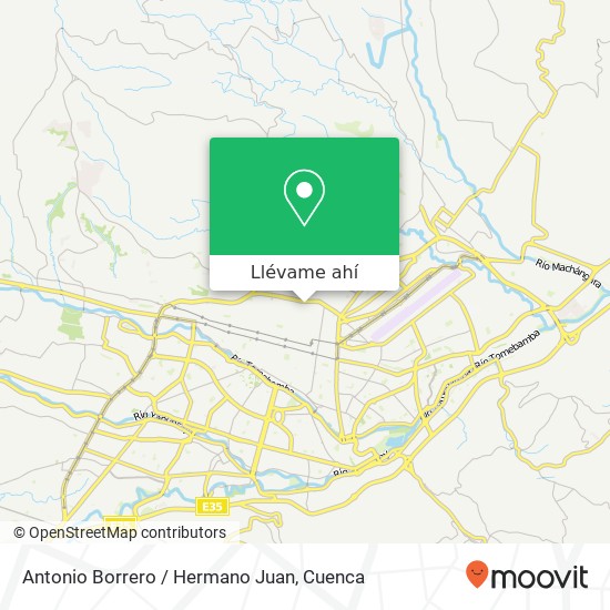 Mapa de Antonio Borrero / Hermano Juan