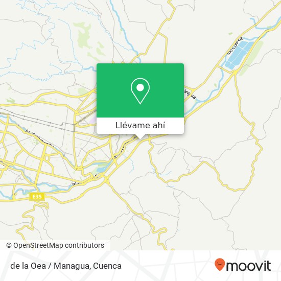 Mapa de de la Oea / Managua