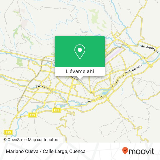Mapa de Mariano Cueva / Calle Larga