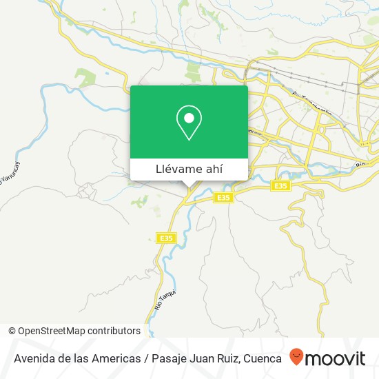 Mapa de Avenida de las Americas / Pasaje Juan Ruiz