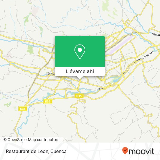 Mapa de Restaurant de Leon
