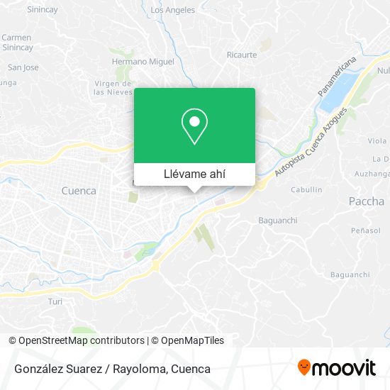 Mapa de González Suarez / Rayoloma