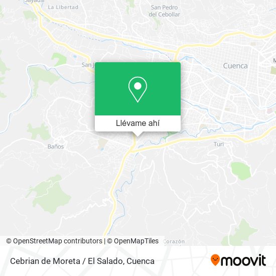 Mapa de Cebrian de Moreta / El Salado