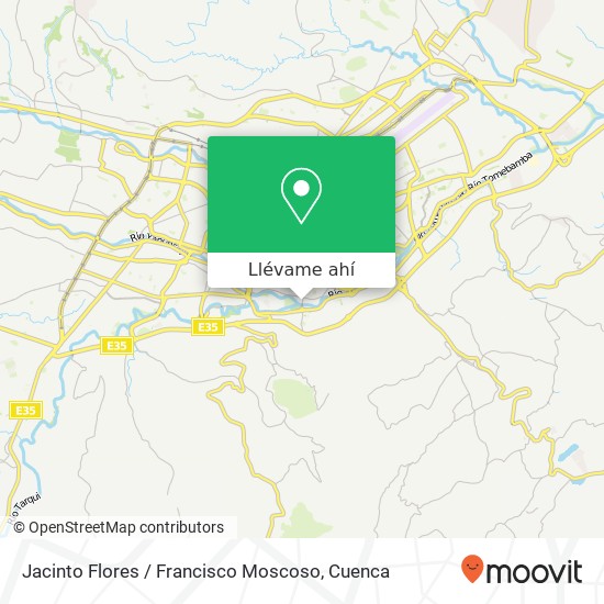 Mapa de Jacinto Flores / Francisco Moscoso