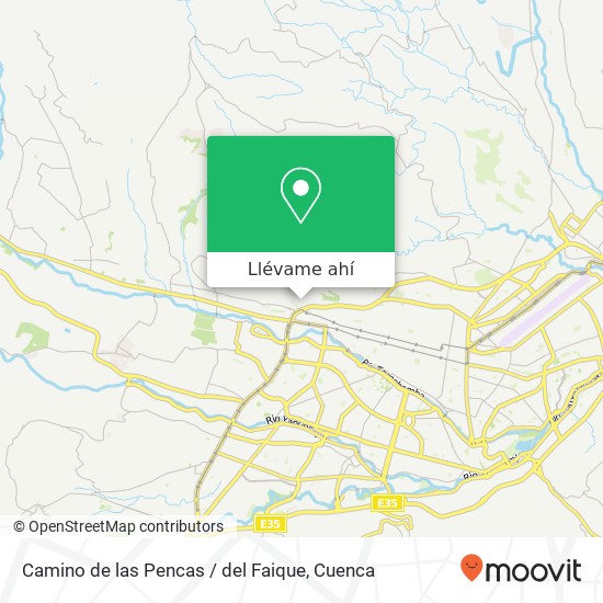 Mapa de Camino de las Pencas / del Faique