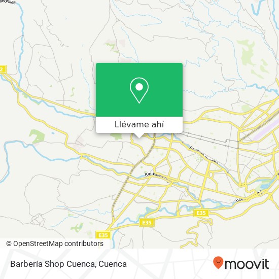 Mapa de Barbería Shop Cuenca