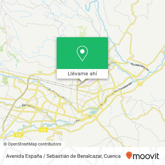 Mapa de Avenida España / Sebastián de Benalcazar
