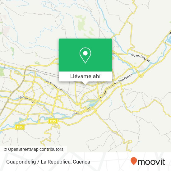 Mapa de Guapondelig / La República