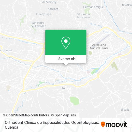 Mapa de Orthodent Clinica de Especialidades Odontologicas