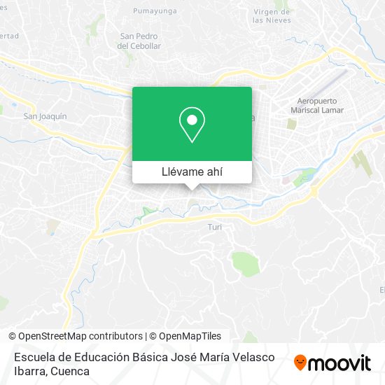 Mapa de Escuela de Educación Básica José María Velasco Ibarra