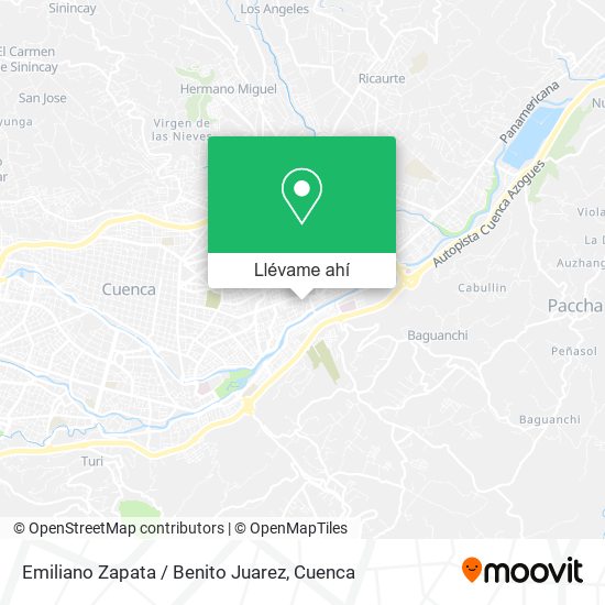 Mapa de Emiliano Zapata / Benito Juarez
