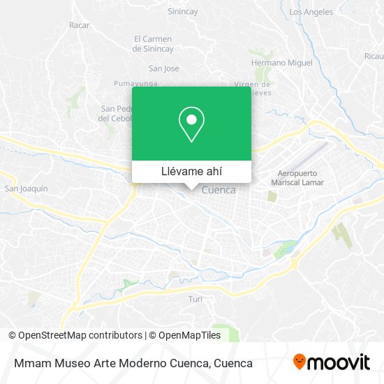 Mapa de Mmam Museo Arte Moderno Cuenca