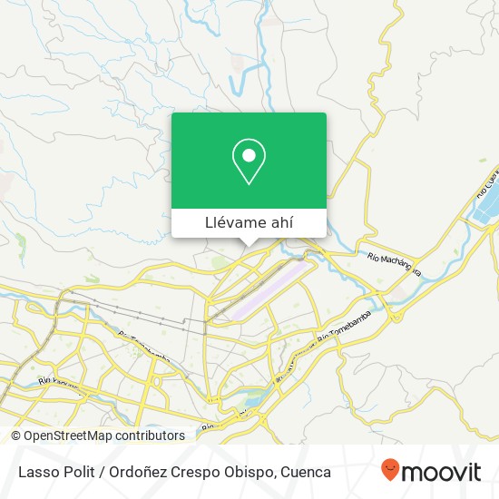 Mapa de Lasso Polit / Ordoñez Crespo Obispo
