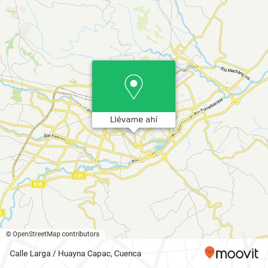 Mapa de Calle Larga / Huayna Capac