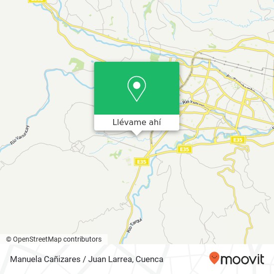 Mapa de Manuela Cañizares / Juan Larrea