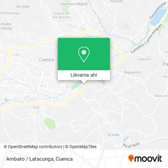 Mapa de Ambato / Latacunga