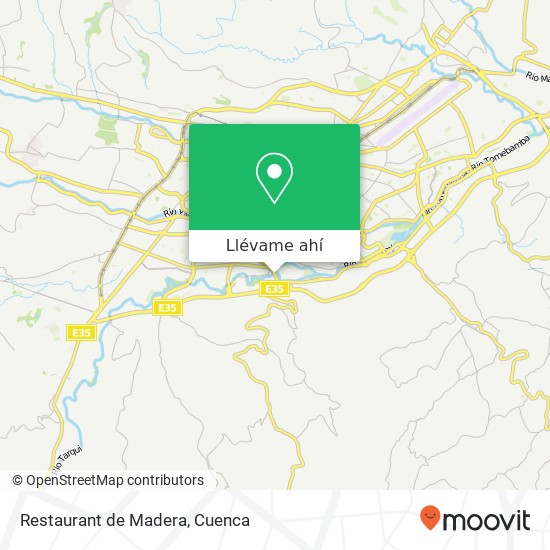 Mapa de Restaurant de Madera