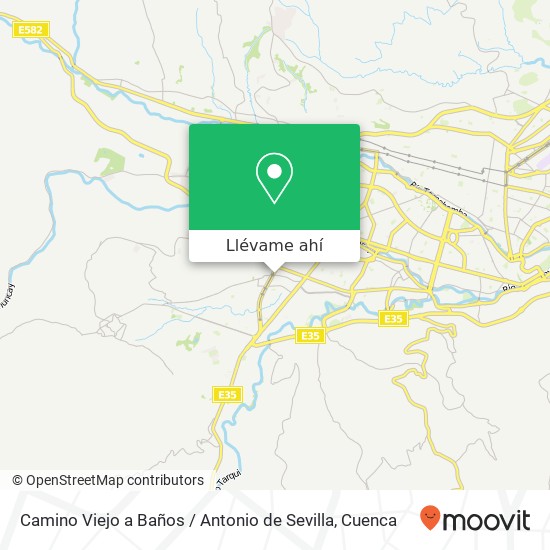 Mapa de Camino Viejo a Baños / Antonio de Sevilla