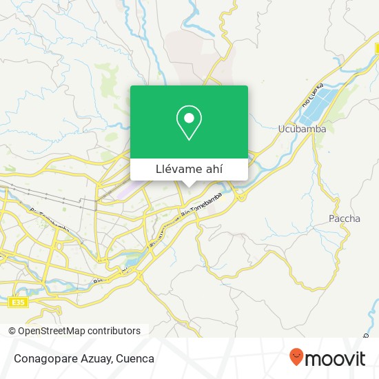 Mapa de Conagopare Azuay