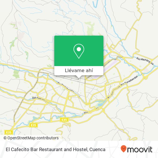 Mapa de El Cafecito Bar Restaurant and Hostel